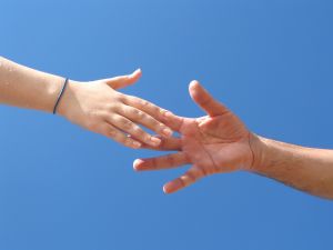 Lending a helping hand helps me stay positive